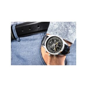 Zegarek Męski Giewont Chronograph Sapphire Srebrno Czarny GW7650-A2