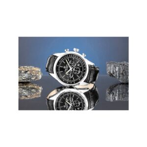 Zegarek Męski Giewont Chronograph Sapphire Srebrno Czarny GW7650-A2