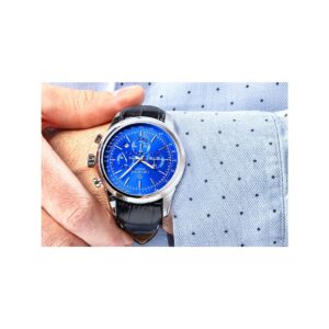 Zegarek Męski Giewont Chronograph Sapphire Srebrno Niebieski GW7650-A3