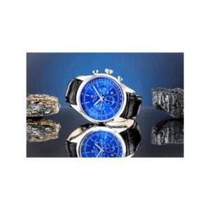 Zegarek Męski Giewont Chronograph Sapphire Srebrno Niebieski GW7650-A3