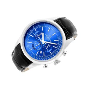 Zegarek Męski Giewont Chronograph Sapphire Srebrno Niebieski GW7650-A3