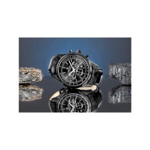 Zegarek Męski Giewont Chronograph Sapphire Czarny GW7650-A4