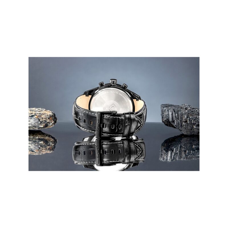 Zegarek Męski Giewont Chronograph Sapphire Czarny GW7650-A4