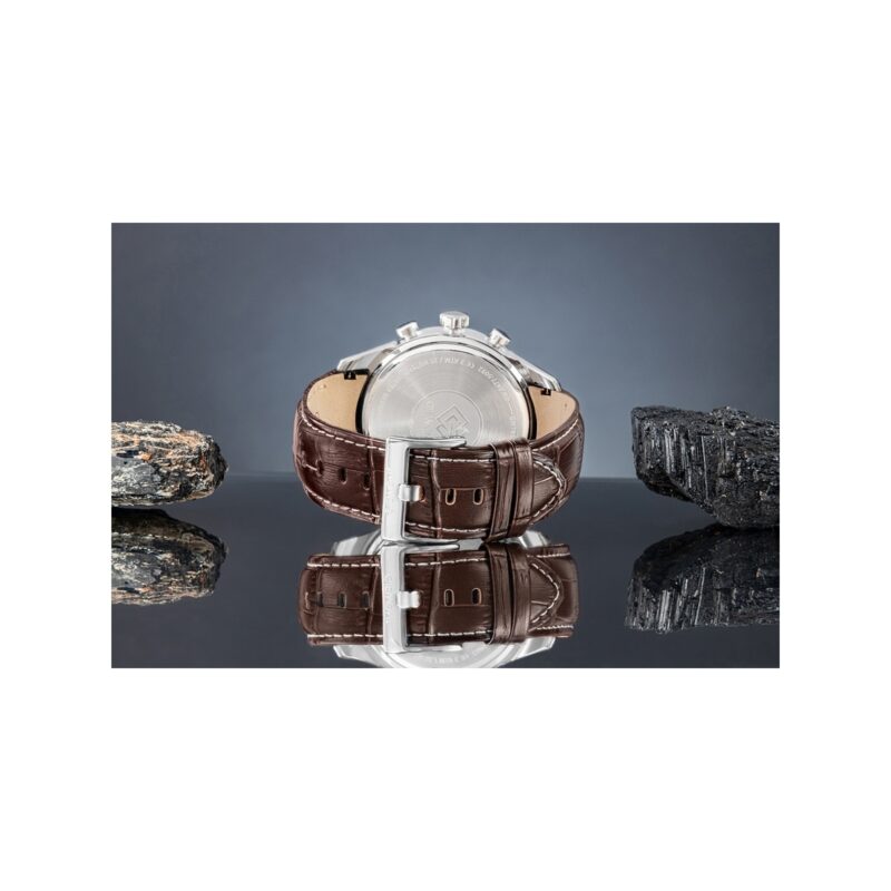 Zegarek Męski Giewont Chronograph Sapphire Srebrno Niebieski GW7650-A5