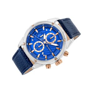 Zegarek Męski Giewont Chronograph Sapphire Srebrno Niebieski GW8810-A2