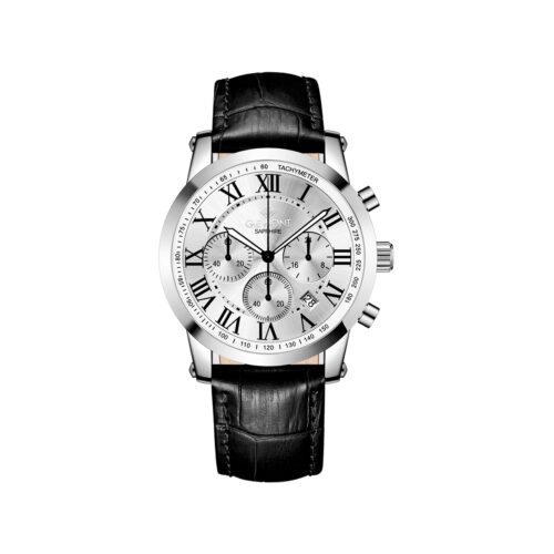 Zegarek Męski Giewont Chronograph Sapphire Srebrny GW6260-A1