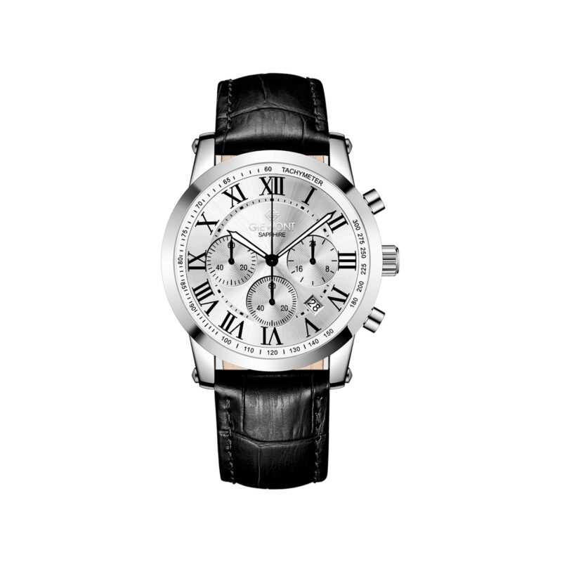 Zegarek Męski Giewont Chronograph Sapphire Srebrny GW6260-A1