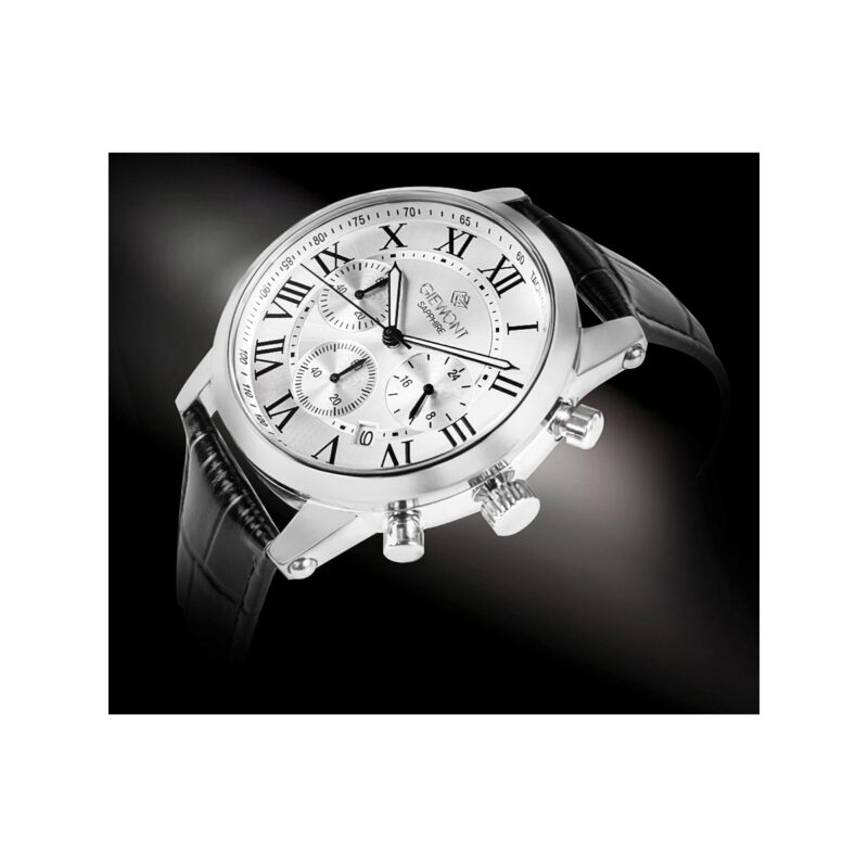 Zegarek Męski Giewont Chronograph Sapphire Srebrny GW6260-A1