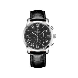 Zegarek Męski Giewont Chronograph Sapphire Srebrno Czarny GW6260-A2