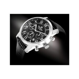 Zegarek Męski Giewont Chronograph Sapphire Srebrno Czarny GW6260-A2