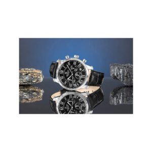 Zegarek Męski Giewont Chronograph Sapphire Srebrno Czarny GW6260-A2
