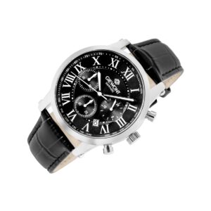 Zegarek Męski Giewont Chronograph Sapphire Srebrno Czarny GW6260-A2