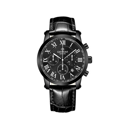 Zegarek Męski Giewont Chronograph Sapphire Czarny GW6260-A3