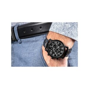 Zegarek Męski Giewont Chronograph Sapphire Czarny GW6260-A3