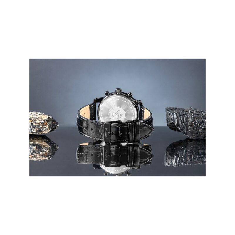 Zegarek Męski Giewont Chronograph Sapphire Czarny GW6260-A3
