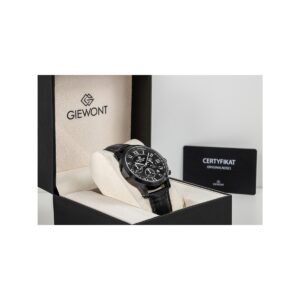 Zegarek Męski Giewont Chronograph Sapphire Czarny GW6260-A3