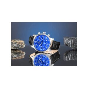 Zegarek Męski Giewont Chronograph Sapphire Srebrno Niebieski GW6260-A4