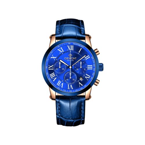 Zegarek Męski Giewont Chronograph Sapphire Miedziano Niebieski GW6260-A5