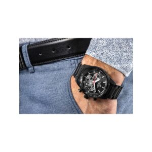 Zegarek Męski Giewont Chronograph Sapphire Czarny GW9140-B2