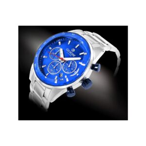 Zegarek Męski Giewont Chronograph Sapphire Srebrno Niebieski GW9140-B3