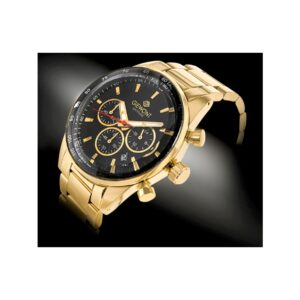 Zegarek Męski Giewont Chronograph Sapphire Złoto Czarny GW9140-B4