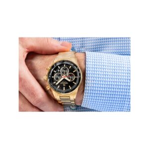 Zegarek Męski Giewont Chronograph Sapphire Złoto Czarny GW9140-B4