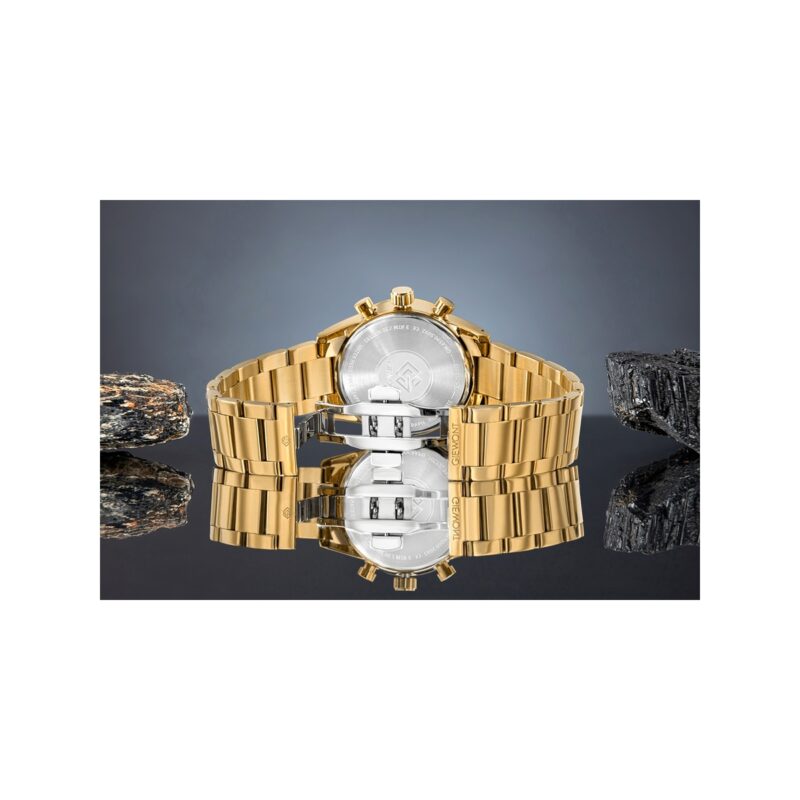 Zegarek Męski Giewont Chronograph Sapphire Złoto Czarny GW9140-B4