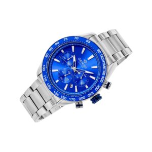 Zegarek Męski Giewont Chronograph Sapphire Srebrno Niebieski GW9580-B3