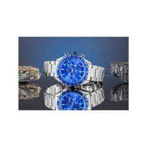 Zegarek Męski Giewont Chronograph Sapphire Srebrno Niebieski GW9580-B3