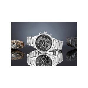 Zegarek Męski Giewont Chronograph Sapphire Srebrno Czarny GW8510-B1