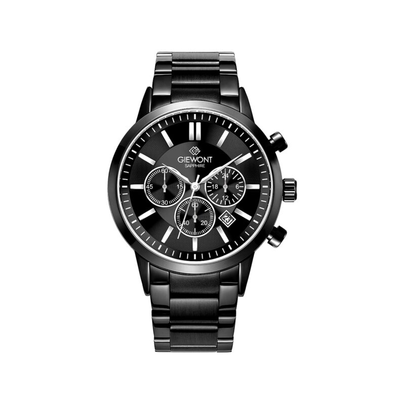 Zegarek Męski Giewont Chronograph Sapphire Czarny GW8510-B2