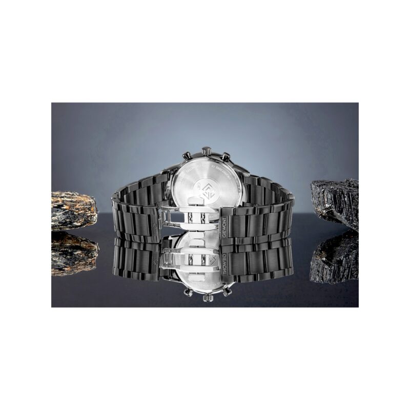 Zegarek Męski Giewont Chronograph Sapphire Czarny GW8510-B2