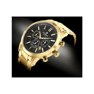 Zegarek Męski Giewont Chronograph Sapphire Złoto Czarny GW8510-B5