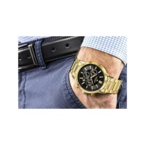 Zegarek Męski Giewont Chronograph Sapphire Złoto Czarny GW8510-B5