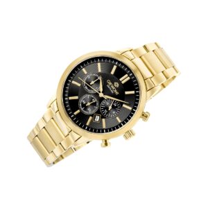 Zegarek Męski Giewont Chronograph Sapphire Złoto Czarny GW8510-B5