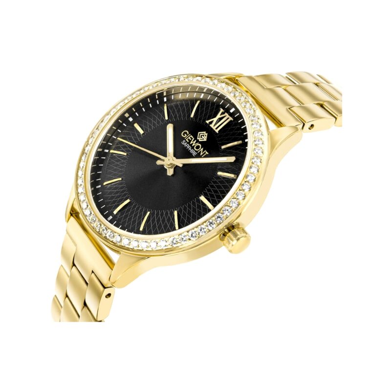 Zegarek Damski Giewont Sapphire Złoto Czarny GW1140-B4