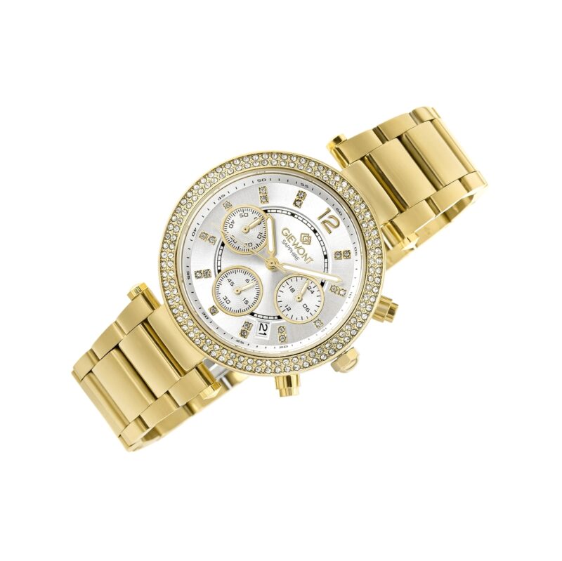 Zegarek Damski Giewont Sapphire Złoto Srebrny GW3380-B2