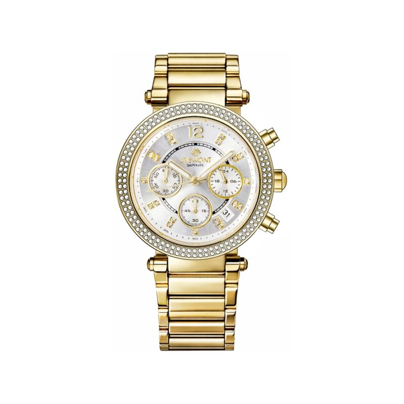 Zegarek Damski Giewont Sapphire Złoto Srebrny GW3380-B2