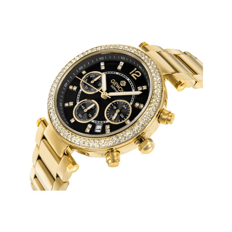 Zegarek Damski Giewont Sapphire Złoto Czarny GW3380-B3