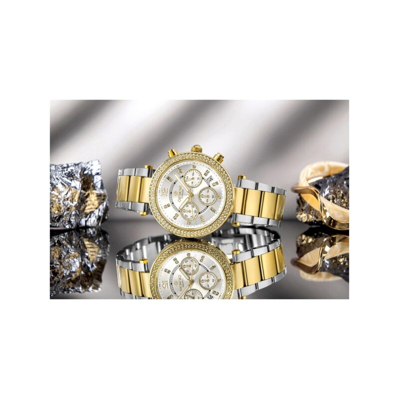 Zegarek Damski Giewont Sapphire Złoto Srebrny GW3380-B4