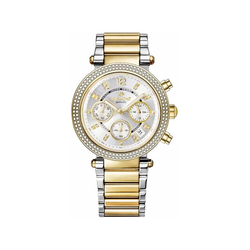 Zegarek Damski Giewont Sapphire Złoto Srebrny GW3380-B4