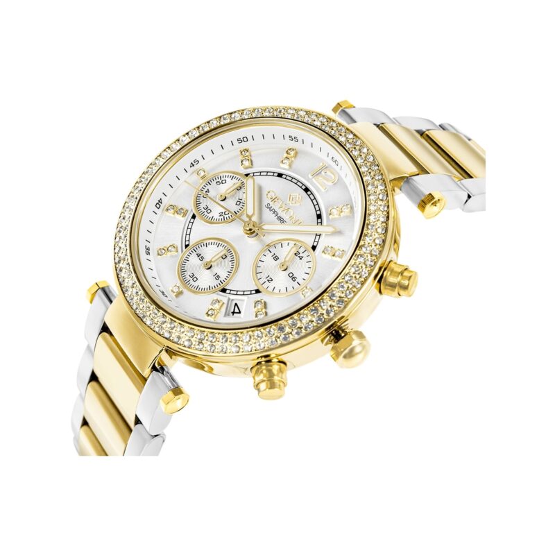 Zegarek Damski Giewont Sapphire Złoto Srebrny GW3380-B4