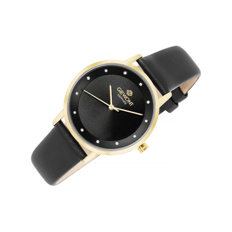 Zegarek Damski Giewont Sapphire Złoto Czarny GW4130-A4