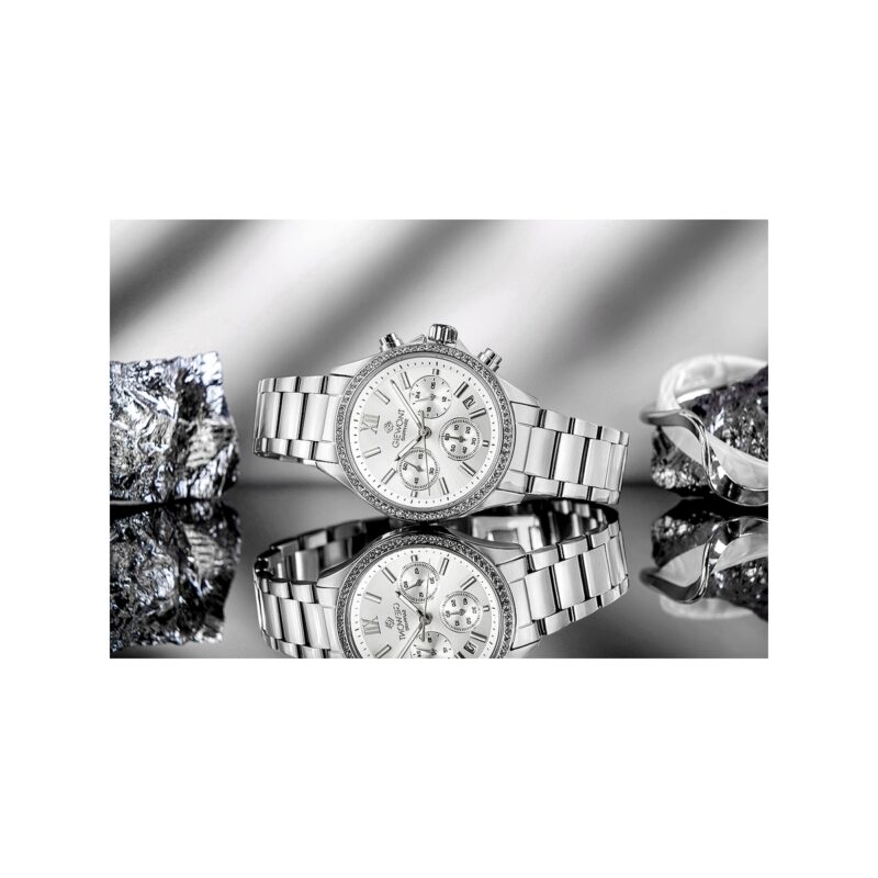 Zegarek Damski Giewont Sapphire Srebrny GW3670-B1