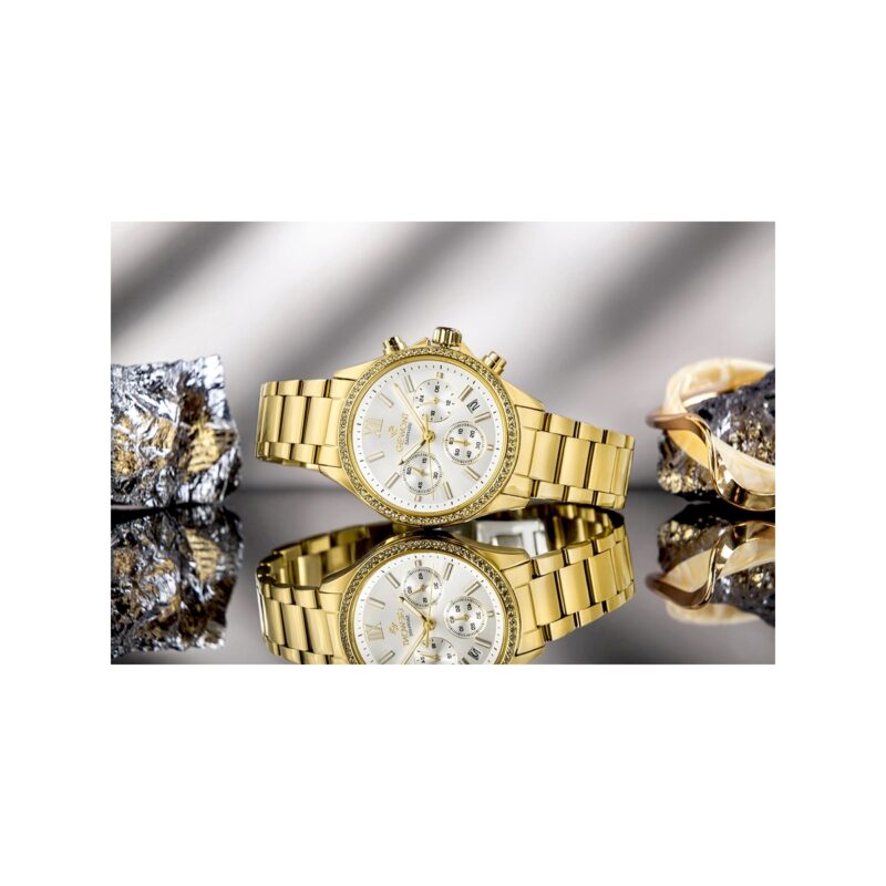 Zegarek Damski Giewont Sapphire Złoto Srebrny GW3670-B2