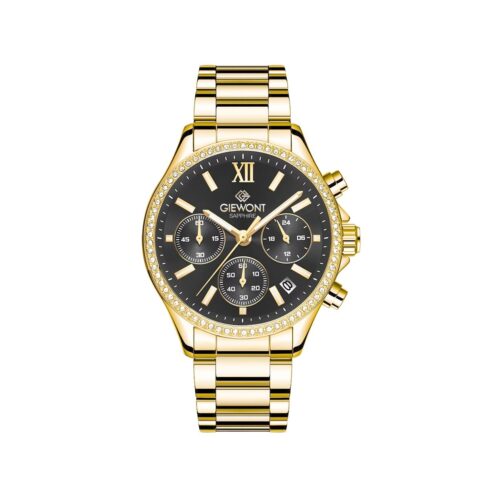 Zegarek Damski Giewont Sapphire Złoto Czarny GW3670-B3