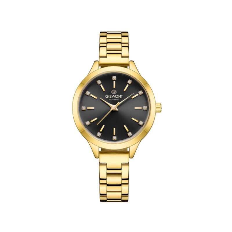 Zegarek Damski Giewont Sapphire Złoto Czarny GW2720-B3