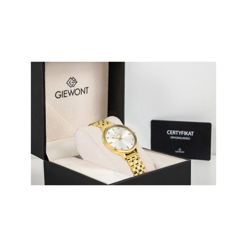 Zegarek Damski Giewont Sapphire Złoto Srebrny GW7370-B2