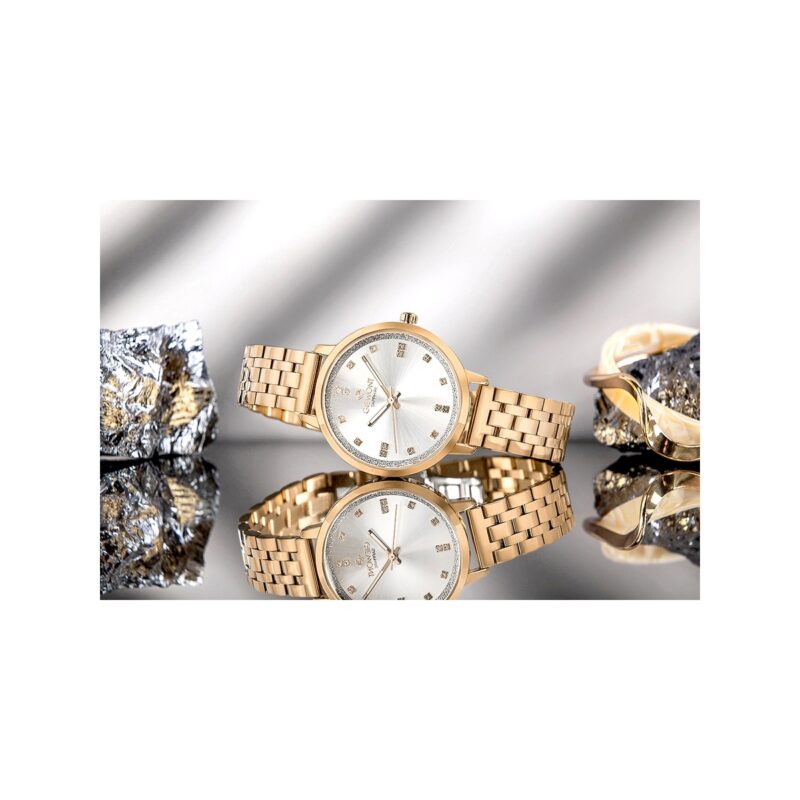 Zegarek Damski Giewont Sapphire Różowe Złoto GW7370-B3