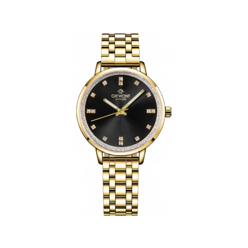 Zegarek Damski Giewont Sapphire Złoto Czarny GW7370-B4